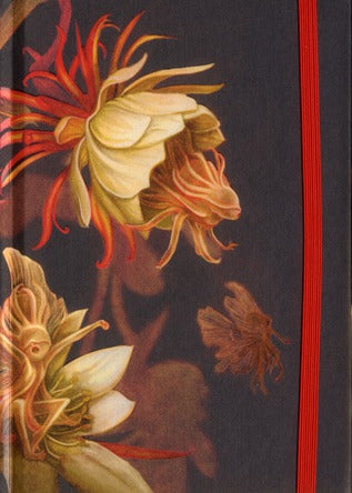 Carnet de notes avec elastique "belles-de-nuit"