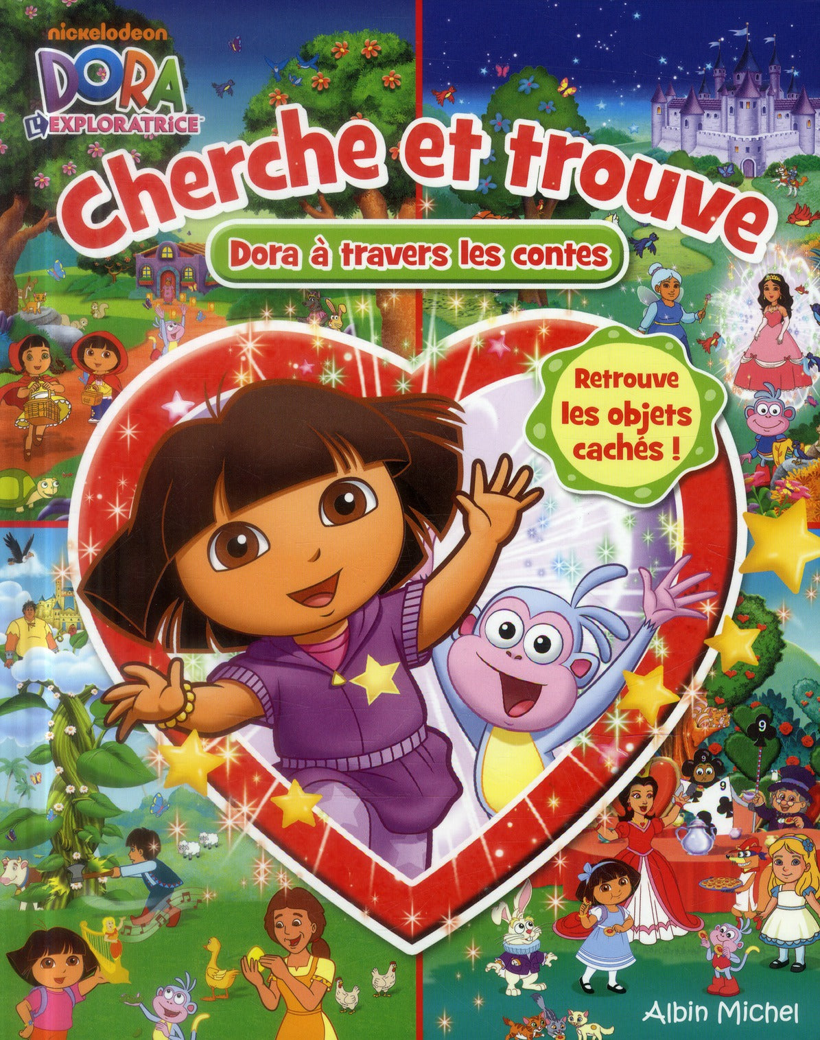 Cherche et trouve ; Dora à travers les contes