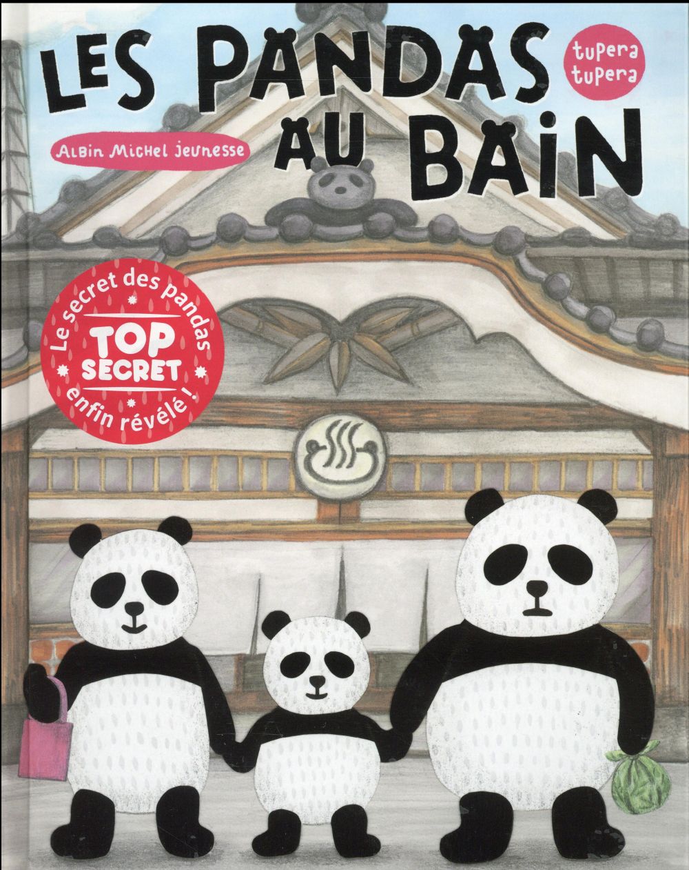 Les pandas au bain