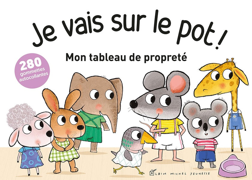 Je vais sur le pot ! mon tableau de propreté