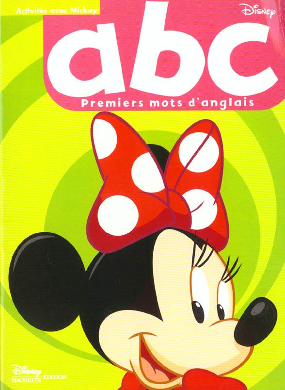 Activités avec Mickey ; abc, premiers mots d'anglais