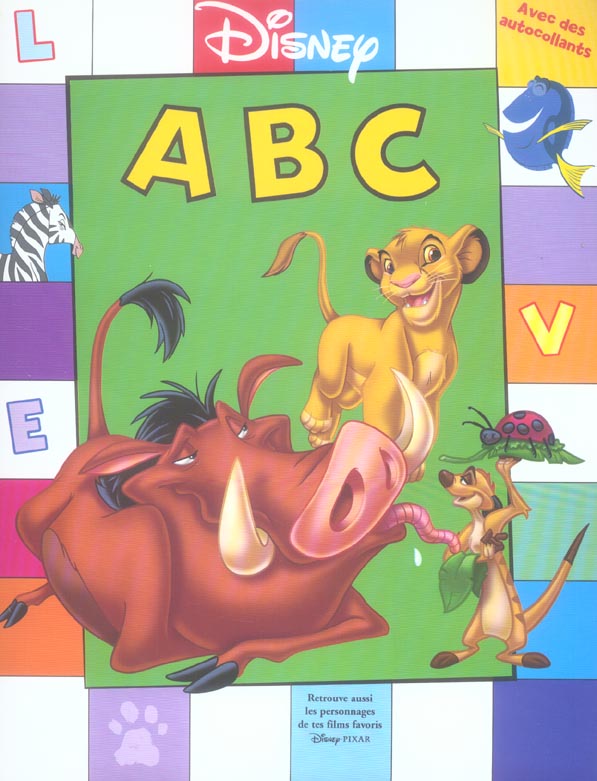 Je grandis avec disney ; a b c