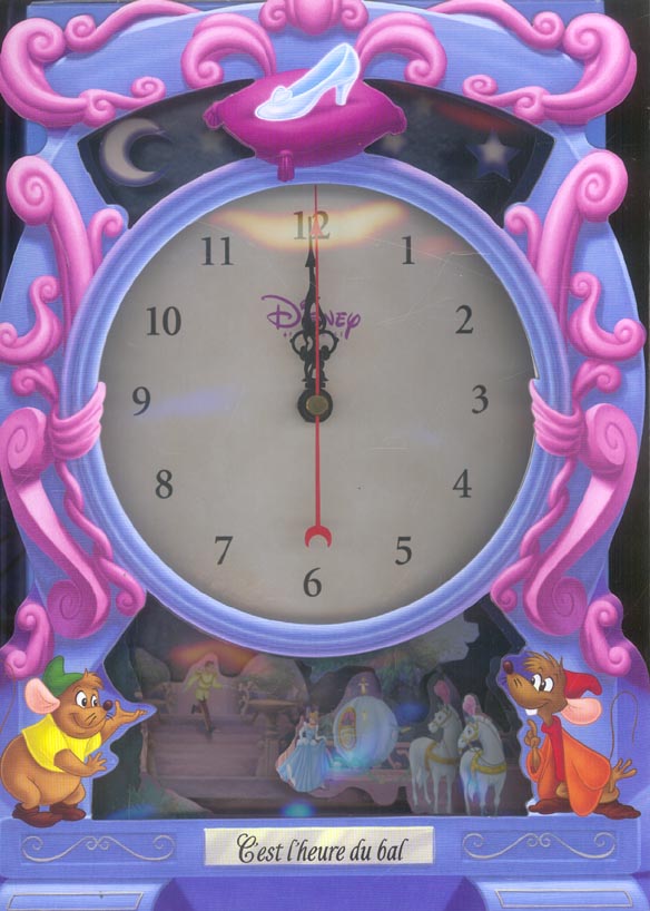 Livre horloge cendrillon