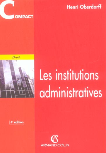 Les institutions administratives (4e édition)