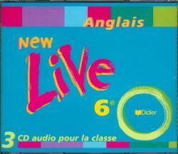 NEW LIVE : anglais ; 6e ; LV1 ; cd audio classe