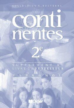 Continentes 2de lv2 ed 2001 supplement guide pedagogique