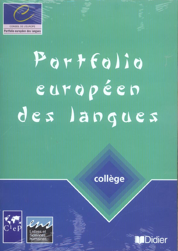 Portfolio européen des langues ; collège