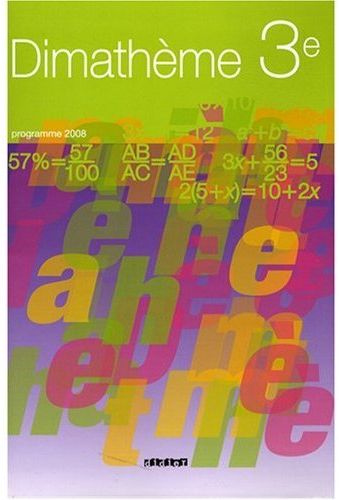 Dimatheme 3e ed 2008 livre eleve couverture rigide