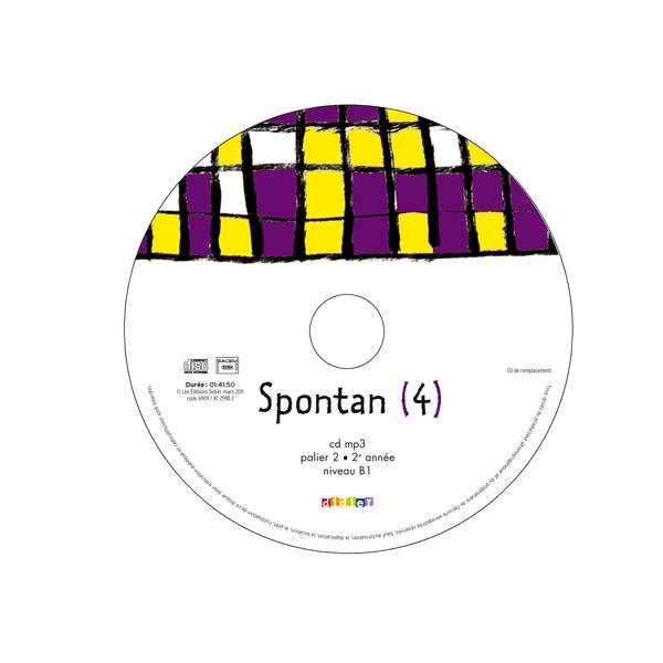 Spontan : allemand ; 4 palier 2 ; 2ème année ; CD MP3 élève de remplacement