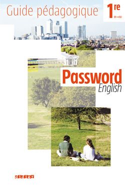 Password english 1re - guide pedagogique - version papier