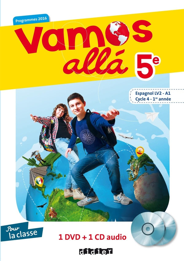 VAMOS ALLA : espagnol ; 5e ; LV2/A1 ; 1 DVD + 1 CD audio pour la classe