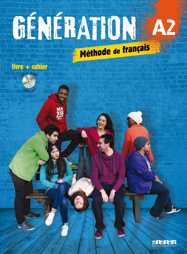 GENERATION : niveau A2 ; livre + cahier + CD MP3 + DVD