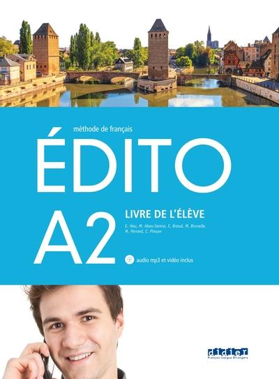 Edito a2 santillana - livre + cd mp3 + dvd