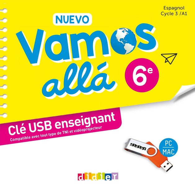 Nuevo vamos alla : espagnol ; 6e ; clé USB enseignant
