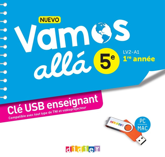 Nuevo vamos allá : espagnol ; 5e ; clé USB enseignant (édition 2022)
