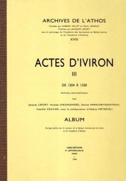 Actes d'iviron xviii tome 3
