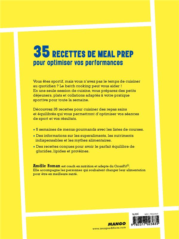 Batch cooking du sportif