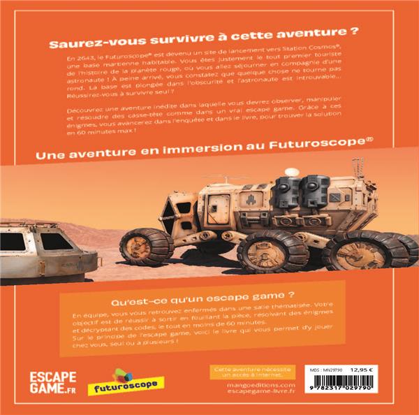 Escape game : futuroscope : objectif Mars