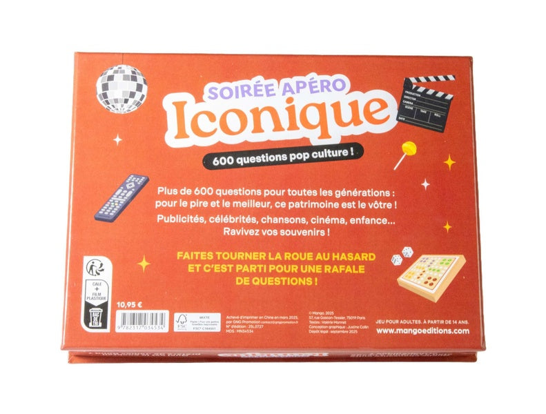 Soirée apéro iconique : 600 questions pop culture !