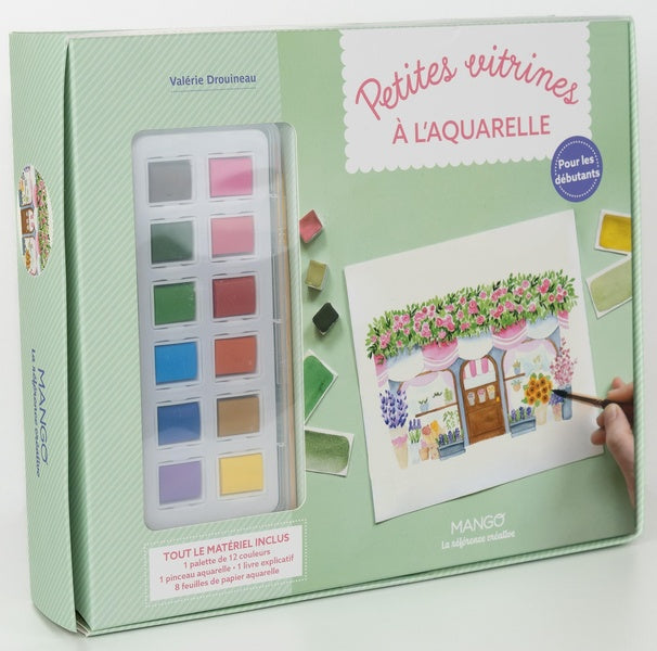Petites vitrines à l'aquarelle