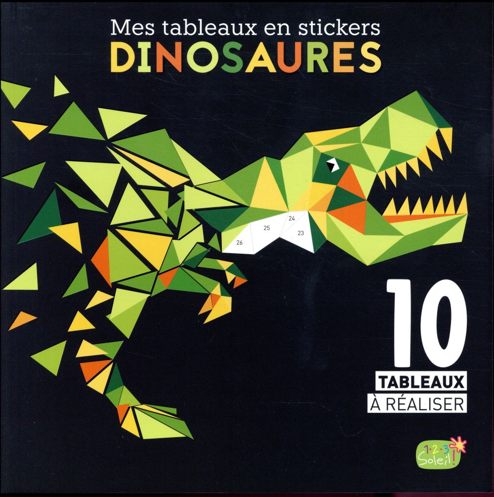 Mes tableaux en stickers : les dinosaures - flash vidéo