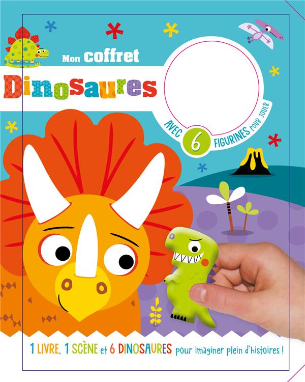 Mon coffret dinosaures ; avec 6 figurines pour jouer - flash vidéo