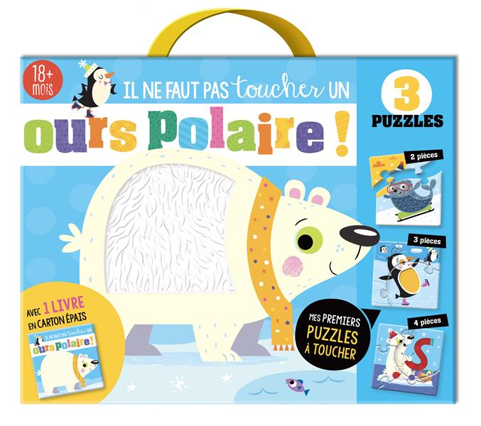 Il ne faut pas toucher un ours polaire ; coffret 3 puzzles - flash vidéo