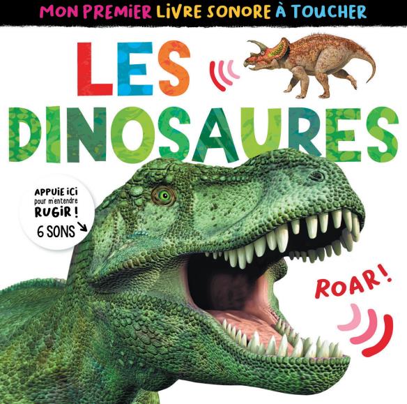 Mon premier livre sonore à toucher : les dinosaures - flash vidéo