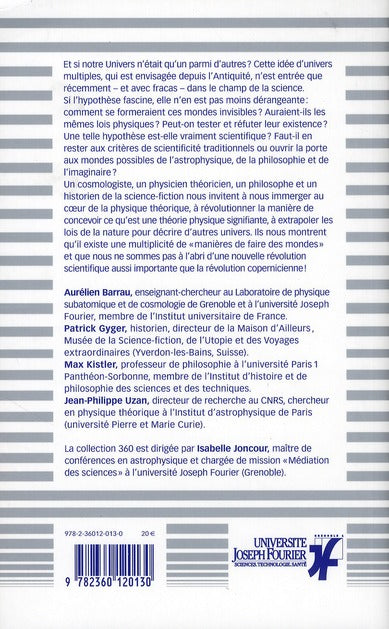 Multivers ; mondes possibles de l'astrophysique, de la philosophie et de l'imaginaire