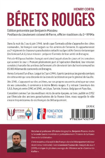 Bérets rouges : Juin 1944, un parachutiste S.A.S. français raconte