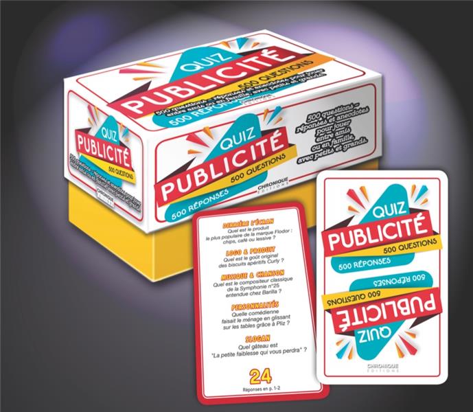 Quiz de la publicité ; 500 questions