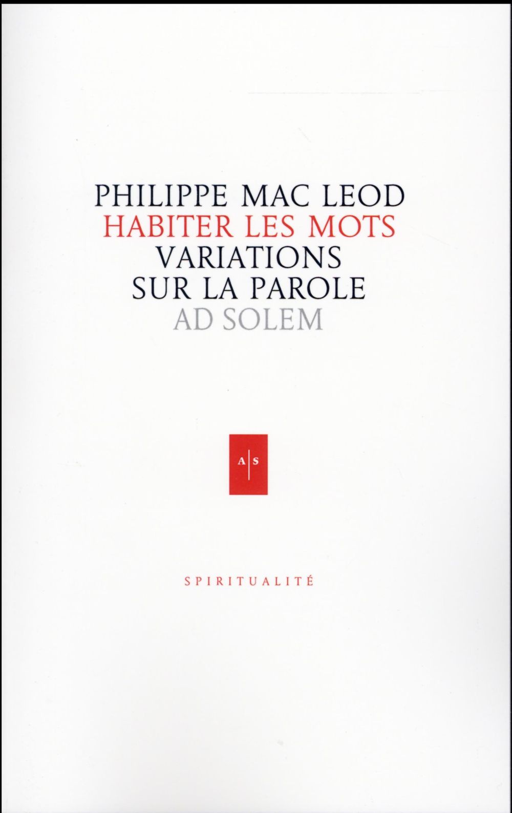 Habiter les mots