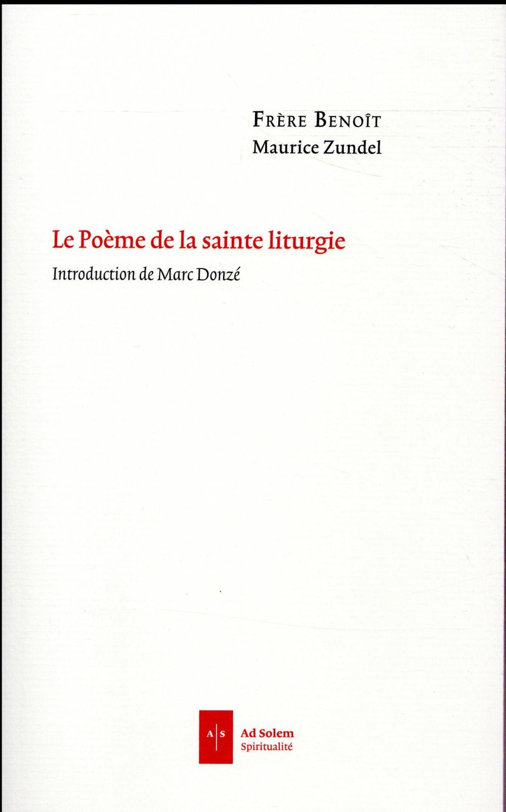 Le poème de la sainte liturgie ; première version