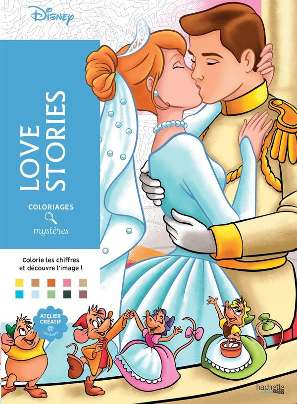 Art-thérapie ; Coloriages mystères : love stories