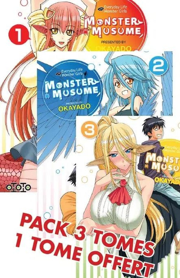 Monster Musume ; everyday life with monster girls : Tome 1 à 3
