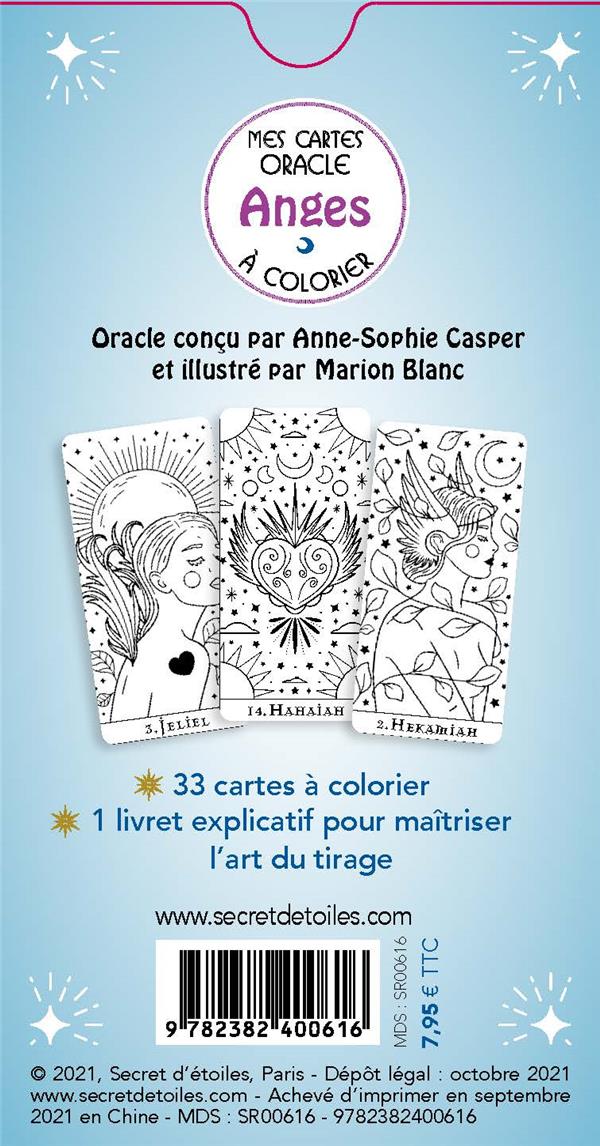 Mes cartes oracle : anges à colorier