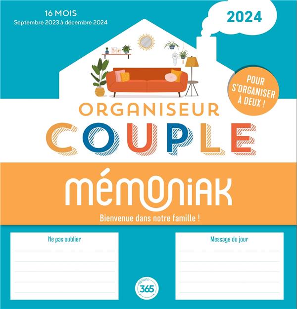Mémoniak : organiseur couple : de septembre à décembre (édition 2023/2024)
