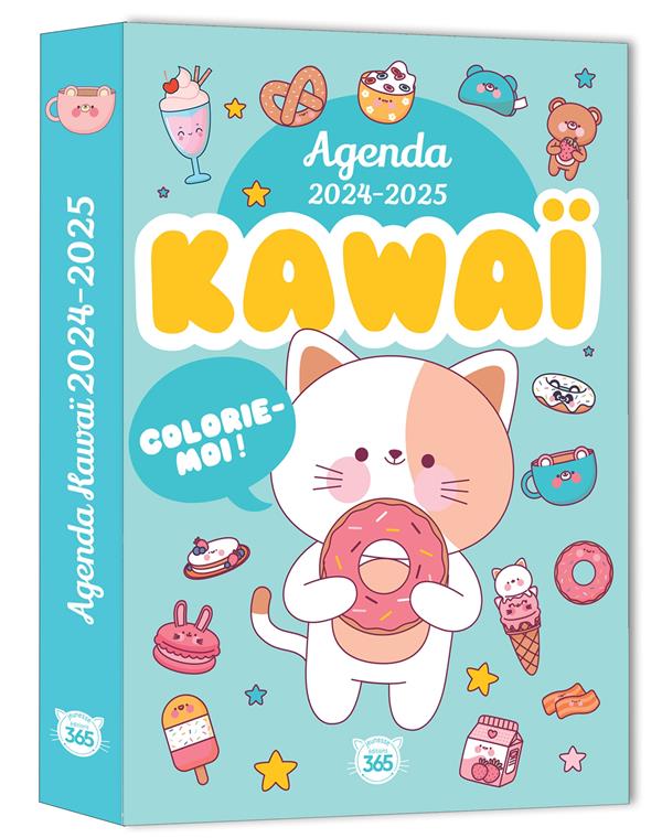 Mon agenda scolaire kawaï colorie-moi (édition 2024/2025)