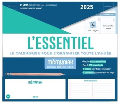 Mémoniak : Mini-organiseur familial : l'essentiel : De septembre à décembre (édition 2024/2025) - flash vidéo