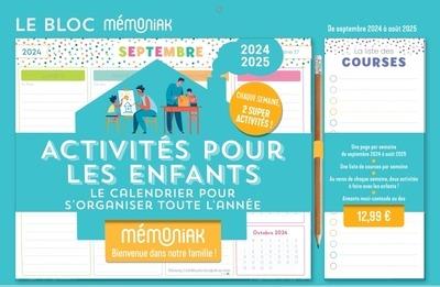Mémoniak : le bloc hebdomadaire organiseur : Activités pour les enfants - flash vidéo