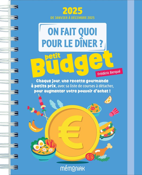 Mémoniak : on fait quoi pour le dîner ? petits budgets : de janvier à décembre (édition 2025) - flash vidéo
