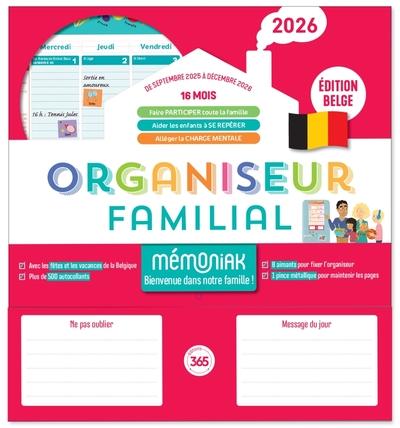 Mémoniak : Organiseur familial spécial Belgique