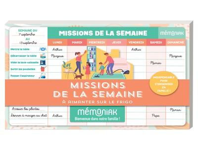 Mémoniak : Missions de la semaine à aimanter sur le frigo
