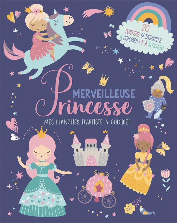 Mes planches d'artiste à colorier : Merveilleuses princesses - flash vidéo