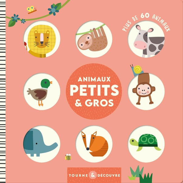 Tourne et decouvre : animaux petits et gros - flash vidéo