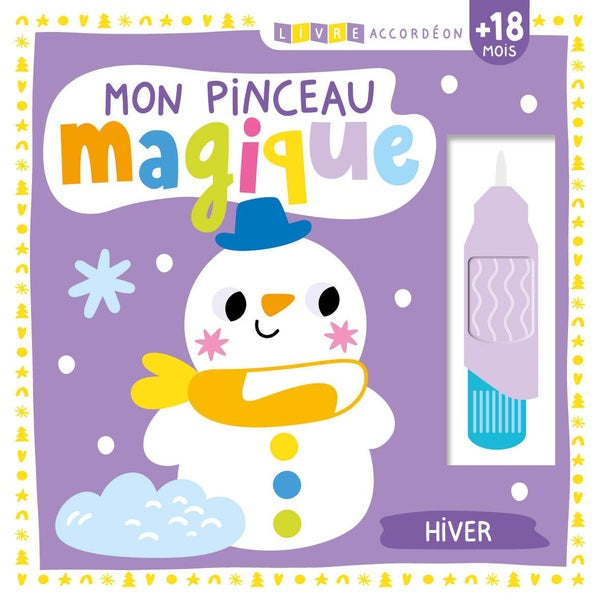 Mon livre d'activités : mon pinceau magique, hiver : livre accordéon - flash vidéo