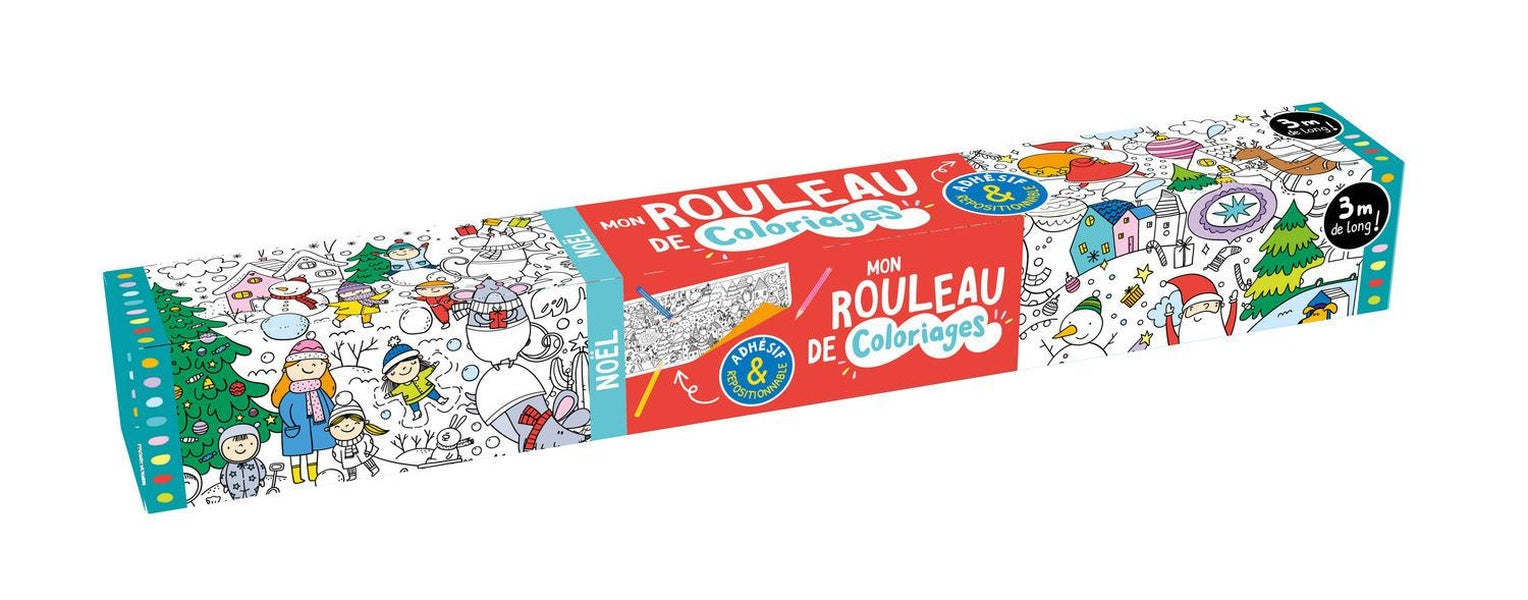 Mon rouleau de coloriages adhesif : noël - flash vidéo