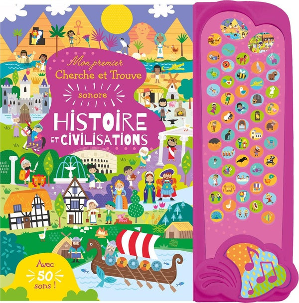 Histoire et civilisations : mon premier cherche et trouve sonore, 50 sons - flash vidéo