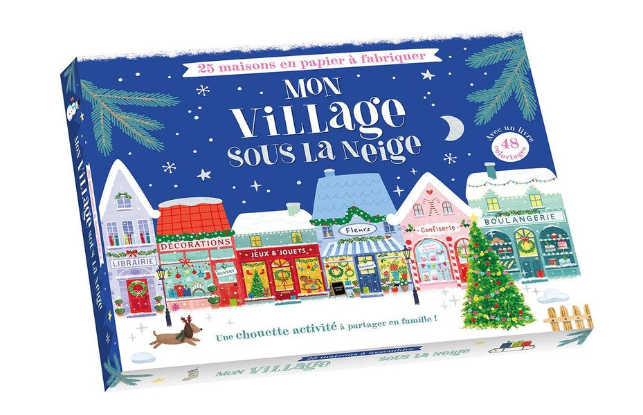 Mon village sous la neige : 25 maisons en papier à fabriquer - flash vidéo