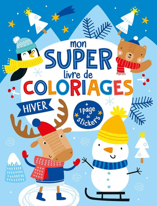 Mon super livre de coloriages : hiver - flash vidéo